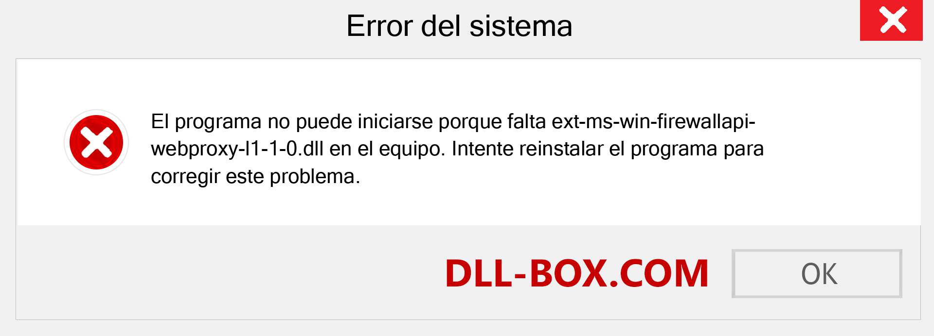 ¿Falta el archivo ext-ms-win-firewallapi-webproxy-l1-1-0.dll ?. Descargar para Windows 7, 8, 10 - Corregir ext-ms-win-firewallapi-webproxy-l1-1-0 dll Missing Error en Windows, fotos, imágenes